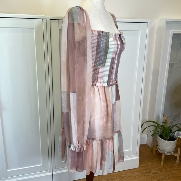 Aritzia Wilfred Tempest Tier Mini Dress Size Medium - Picture 8 of 16